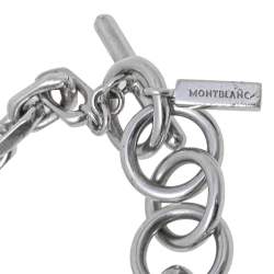 Pre Owned Montblanc Heart Diamond Sterling Silver Charm Necklace