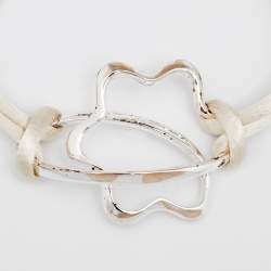 Montblanc Star Signature Silver White Cord Bracelet