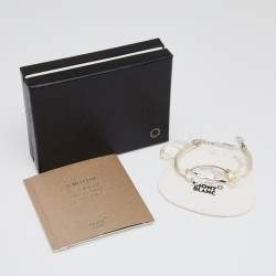 Montblanc Star Signature Silver White Cord Bracelet
