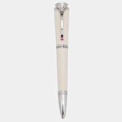 Pre Owned Montblanc Ivory Resin Princesse Grace de Monaco Special Edition Ballpoint Pen