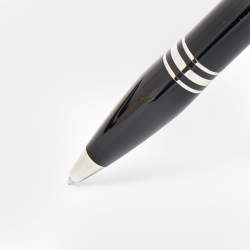 Pre Owned Montblanc StarWalker Black Precious Resin Silver Tone Ballpoint Pen 