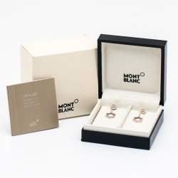 Pre Owned Montblanc Star Sterling Silver Dangle Earrings
