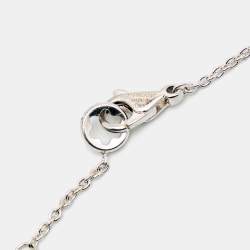 Pre Owned Montblanc Star Onyx Sterling Silver Necklace