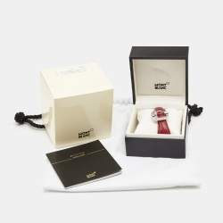 Montblanc Hold Me Tight Leather Sterling Silver Bracelet