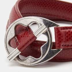 Montblanc Hold Me Tight Leather Sterling Silver Wrap bracelet