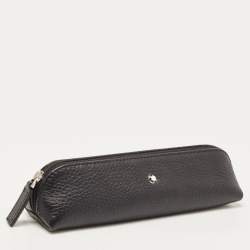 Pre Owned Montblanc Black Meisterstück Leather Pen Pouch