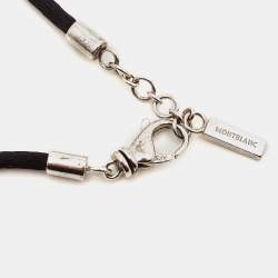 Montblanc Star Diamond Sterling Silver Cord Necklace