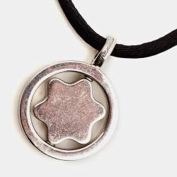 Montblanc Star Diamond Sterling Silver Cord Necklace