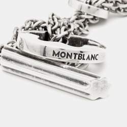 Montblanc Caress of a Star Silver Chain Link Toggle Necklace