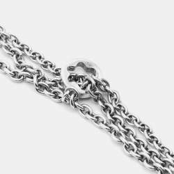 Montblanc Caress of a Star Silver Chain Link Toggle Necklace
