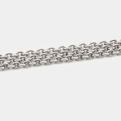 Montblanc Caress of a Star Silver Chain Link Toggle Necklace