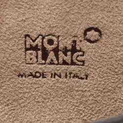  Montblanc Brown Croc Embossed Leather Meisterstuck Tablet Case 