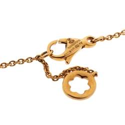 Pre Owned Montblanc Terre et Ciel Mother of Pearl 18K Rose Gold Pendant Necklace