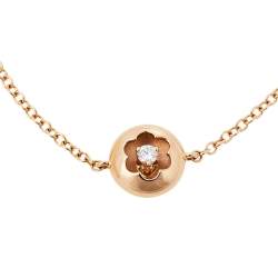 Pre Owned Montblanc Signet Diamond 18K Rose Gold Bracelet