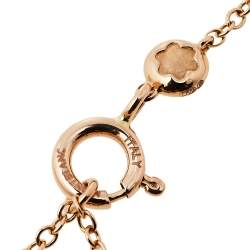 Pre Owned Montblanc Signet Diamond 18K Rose Gold Bracelet