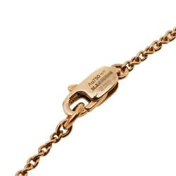 Pre Owned Montblanc 18K Rose Gold Star Heart Charm Bracelet