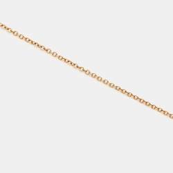 Montblanc Signet Mother of Pearl Diamond Cultured Pearl 18k Rose Gold Tassel Pendant Necklace