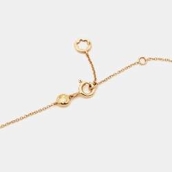 Montblanc Signet Mother of Pearl Diamond Cultured Pearl 18k Rose Gold Tassel Pendant Necklace