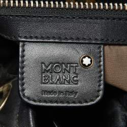 Montblanc Black Nylon and Leather Starisma Dalila Drawstring Bag