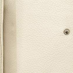 Montblanc White Leather Starisma Compact Trifold Wallet