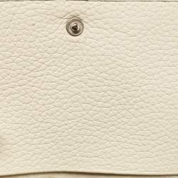 Montblanc White Leather Starisma Compact Trifold Wallet