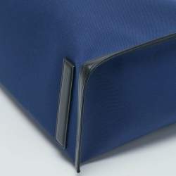 Montblanc Dark Blue/Black Canvas and Leather Blue Spirit Tote