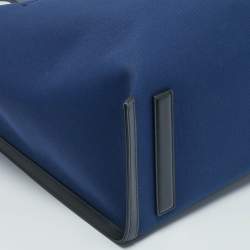 Montblanc Dark Blue/Black Canvas and Leather Blue Spirit Tote