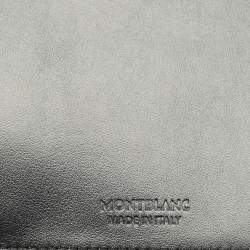 Montblanc Black Leather Meisterstuck Envelope Flat Clutch
