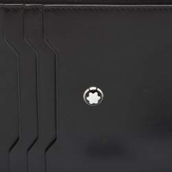 Montblanc Black Leather Meisterstuck Envelope Flat Clutch
