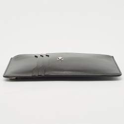 Montblanc Black Leather Meisterstuck Envelope Flat Clutch
