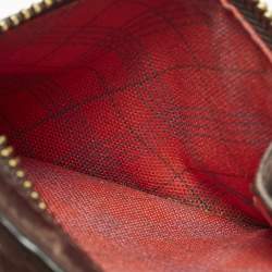 Pre Owned محفظة بطاقات مون بلان مايسنترستك جلد بني بسحاب