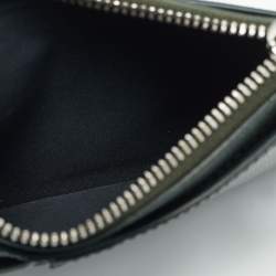 Pre Owned Montblanc Meisterstuck Dark Green Leather Zip Card Holder