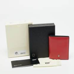 مملوكة مسبقًا Montblanc Meisterstuck Red Leather 6CC Compact Wallet