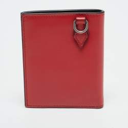 مملوكة مسبقًا Montblanc Meisterstuck Red Leather 6CC Compact Wallet