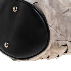 Pre Owned Montblanc Grey/Black Suede and Leather Limited Edition Starisma Alcina Hobo