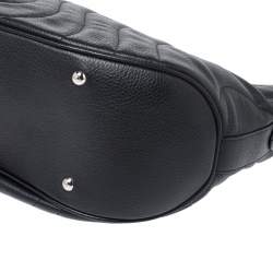 Pre Owned Montblanc Black Leather Starisma Alcina Hobo