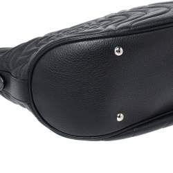 Pre Owned Montblanc Black Leather Starisma Alcina Hobo