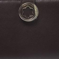 Pre Owned Montblanc Dark Brown Leather Lady Star Card Case