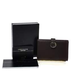 Pre Owned Montblanc Dark Brown Leather Lady Star Card Case