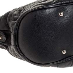 Pre Owned Montblanc Black Leather Starisma Alcina Hobo