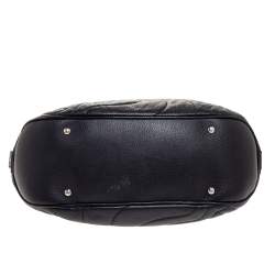 Pre Owned Montblanc Black Leather Starisma Alcina Hobo