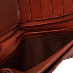 Montblanc Red Textured Leather Westside Bifold Long Wallet
