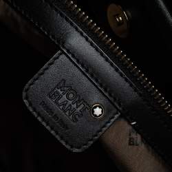 Montblanc Black Nylon and Leather Starisma Dalila Drawstring Hobo