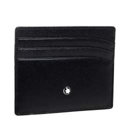 Montblanc Black Leather Meisterstuck Card Holder 6CC