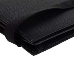 مملوكة مسبقًا حامل بطاقات مون بلان بيزنس جلد أسود