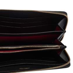 Montblanc Black Leather Sartorial Zip Around Wallet