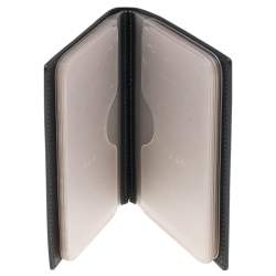 Pre Owned Montblanc Black Leather Card Case Holder Organizer 