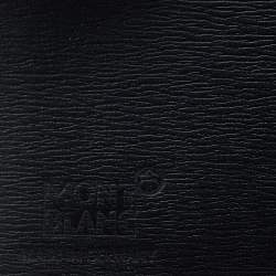Pre Owned Montblanc Black Leather Card Case Holder Organizer 