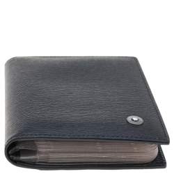 Pre Owned Montblanc Black Leather Card Case Holder Organizer 