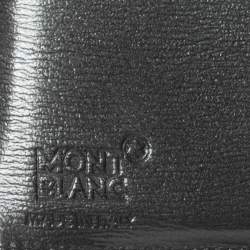 Montblanc Gun Metal Leather Westside Black Mystery Continental Wallet 